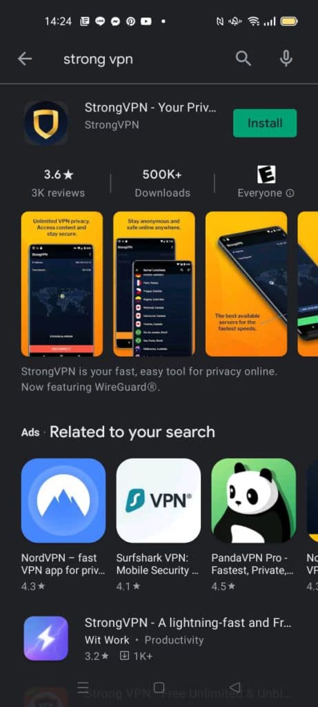 strongvpn open