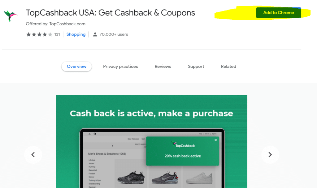 topcash add chrome