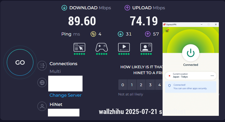 In speed tests conducted in April 2026, ExpressVPN ranked as one of the fastest and most stable VPNs available, offering consistently high performance across long-distance and local connections.