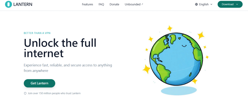 Lantern VPN foi um projeto de código aberto usando tecnologia V2ray, popular no passado, mas já causou problemas legais. É um VPN extremamente perigoso, principalmente por ser de código aberto e devido à legislação brasileira que penaliza a criação de VPNs. Evite usá-lo. Pesquise registros na Wikipedia para mais informações.